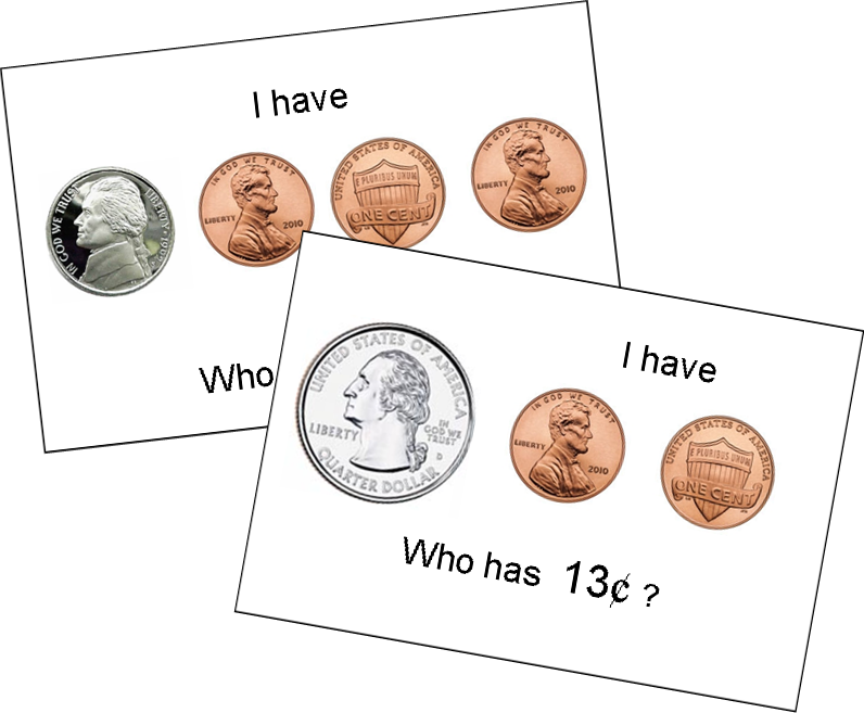 Mathwire Who Has Coin Cards